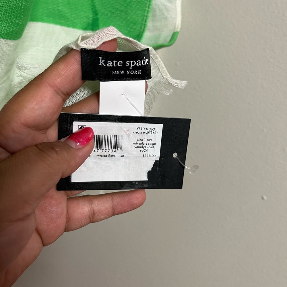 Kate Spade Multicolor Striped Scarf sold out on website - Picture 7 of 8